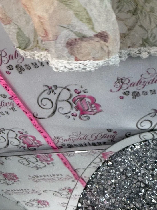 Tank top Italy dual Floral Chiffon Spaghetti Strap Tank Top - Soft Pastel Blooms - Picture 8 of 10